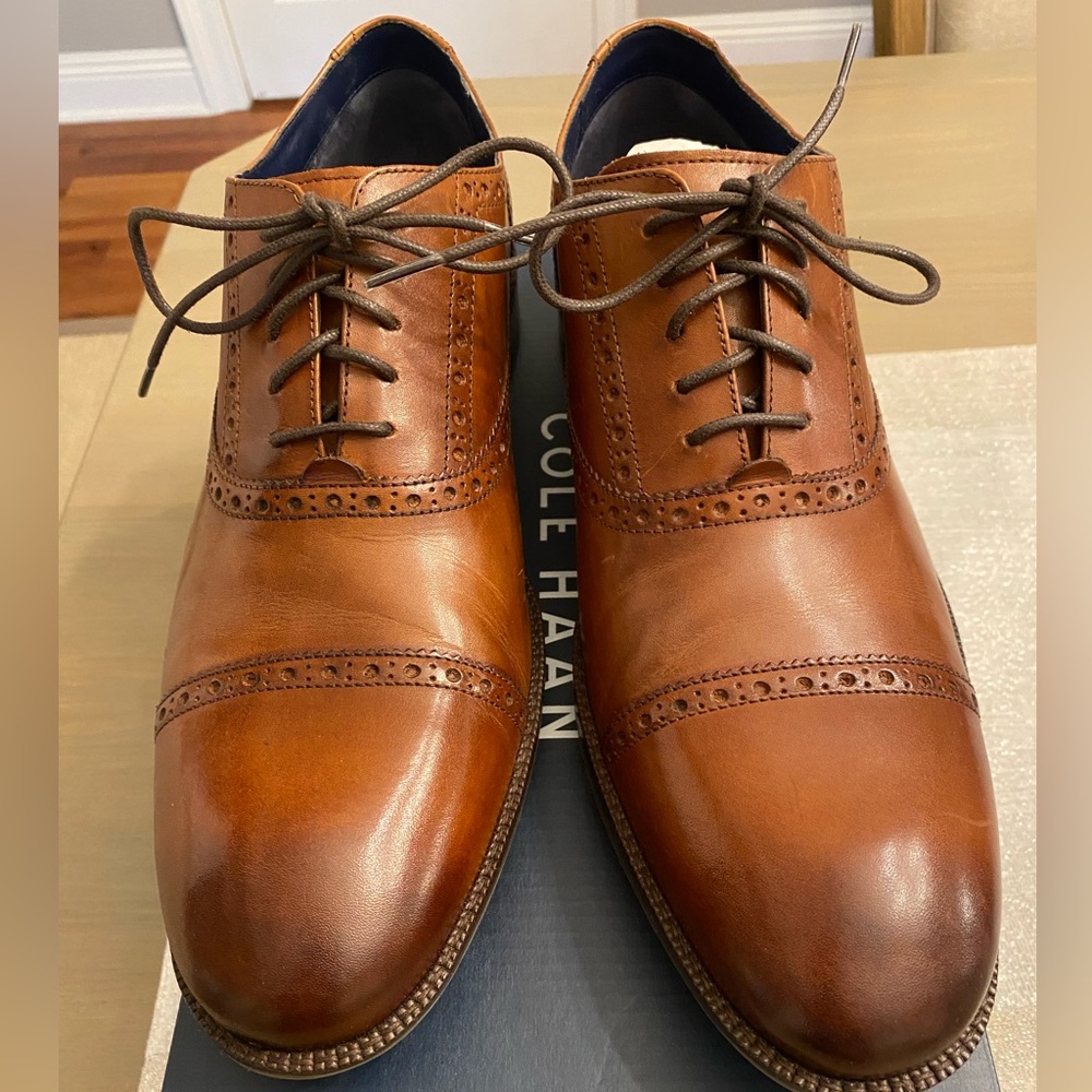 NWBox Cole Haan dress oxford. Wayne Cap Toe - British tan never worn